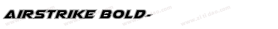 Airstrike Bold字体转换